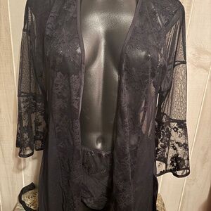 NWT Intimissimi Couture de Nuit Lace Kimono Small & Brazilian Hipster Medium